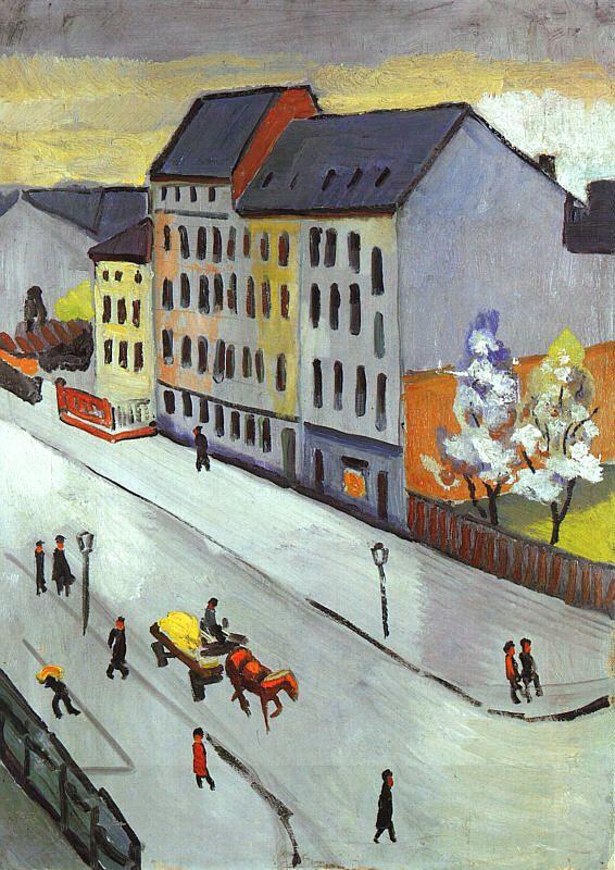 August Macke Our Street in Gray China oil painting art